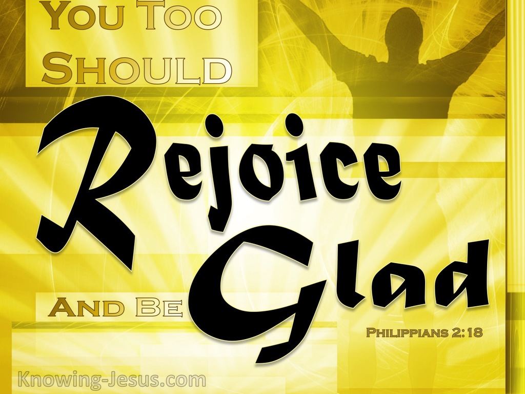 Philippians 2:18 Rejoice And Share My Joy (yellow)